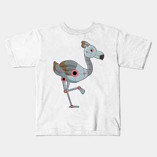 Flamingo as Robot Kids T-Shirt